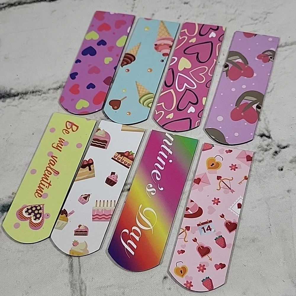Magnetic Bookmarks Valentines Day Lot Of 36pcs Pink Hearts Treats‎ Favors